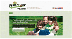 Desktop Screenshot of ferienpark-tennenbronn.de