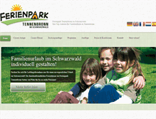 Tablet Screenshot of ferienpark-tennenbronn.de